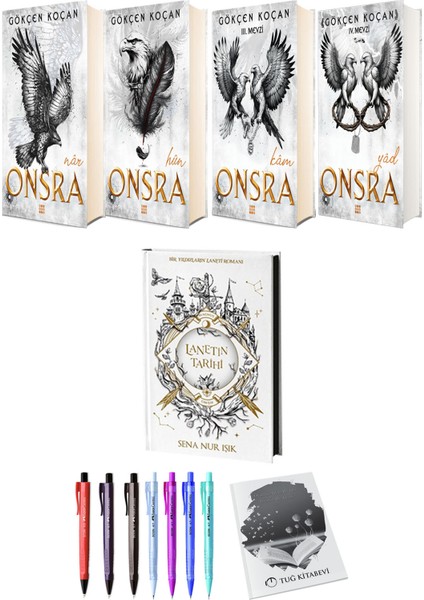 Onsra Nar Hun Kam Yad 4lü Set (Ciltli) ve Lanetin Tarihi (Ciltli) Sena Nur Işık