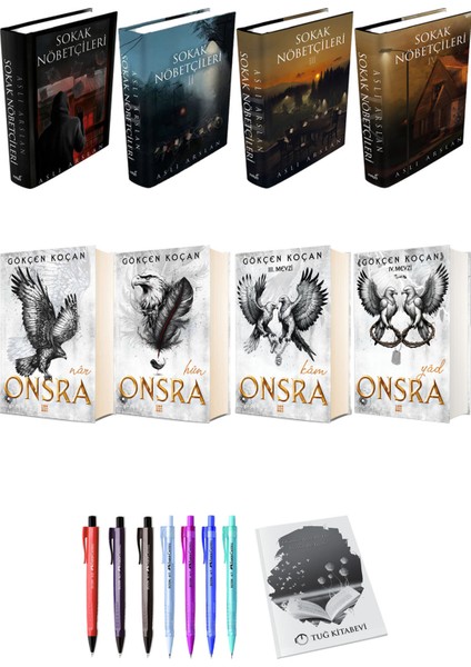 Onsra Nar Hun Kam Yad 4lü Set (Ciltli) ve Sokak Nöbetçileri 4lü Set (Ciltli) Aslı Arslan