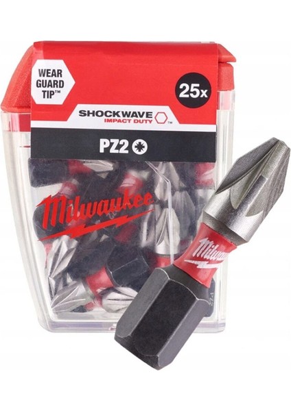 Bits Uç Matkap Ucu Tornavida Ucu Vidalama Ucu PZ2-25MM T4932430864 - 25 Adet