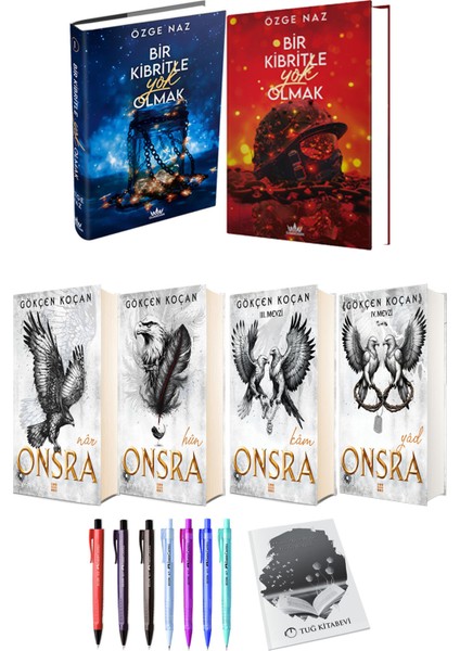 Onsra Nar Hun Kam Yad 4lü Set (Ciltli) ve Bir Kibritle Yok Olmak 2li Set (Ciltli) Özge Naz