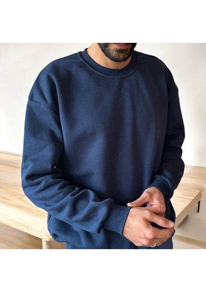 Bisiklet Yaka Oversize Sweat