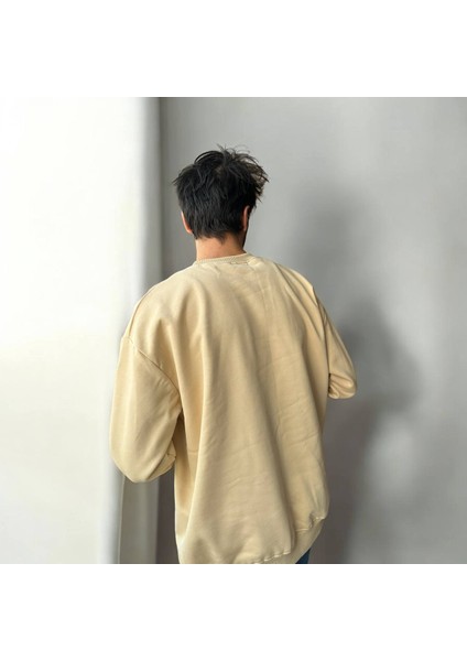 Bisiklet Yaka Oversize Sweat