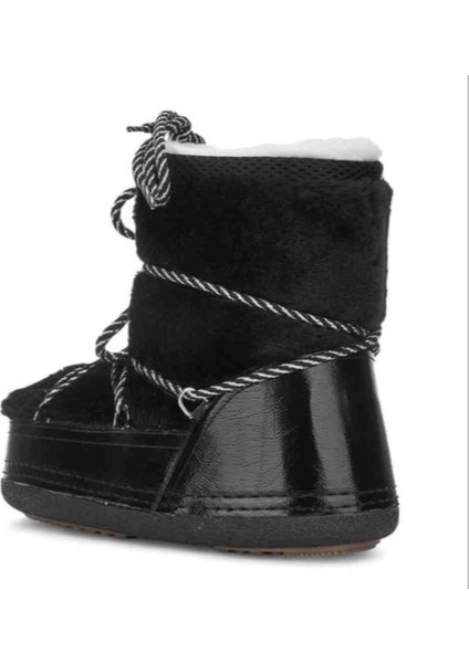 Kadın Kar Botu Günlük Rahat Kürklü Bağcıklı Kalın Taban Bot modelleri