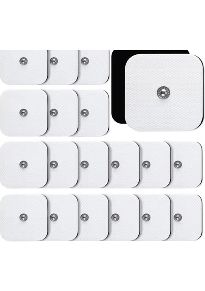 Çıtçıtlı Elektrot Tens Pedi 5x5 Pakette 2 Adet