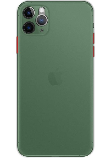 Apple iPhone 11 Pro Transparent Slim Case Yeşil modelleri