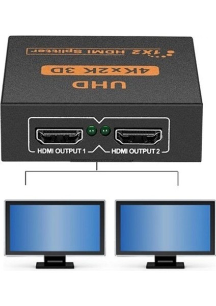 2 Port UHD 4K HDMI Switch Ekran Monitör Splitter Çoklayıcı Çoğaltıcı fiyatları