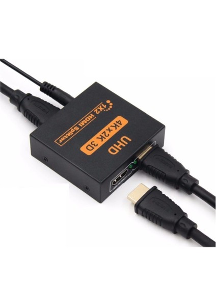 2 Port UHD 4K HDMI Switch Ekran Monitör Splitter Çoklayıcı Çoğaltıcı modelleri