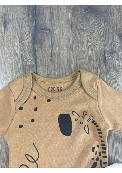 Yenidoğan Organik Pamuk Erkek Bebek 3lü Zıbın Çıtçıtlı Badi Set modelleri