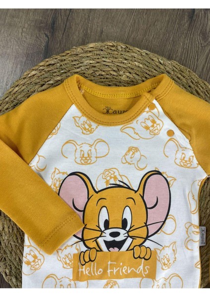 Hello Friends Alttan Çıtçıtlı Bereli Unisex 3lü Bebek Takım fiyatları