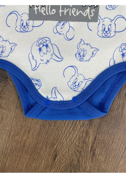 Hello Friends Alttan Çıtçıtlı Bereli Unisex 3lü Bebek Takım modelleri