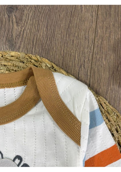 Fil Figürlü Şeritli Alttan Çıtçıtlı Badi Erkek Bebek Takım fiyatları