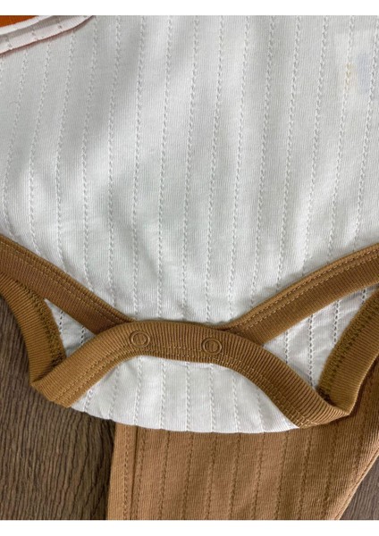 Fil Figürlü Şeritli Alttan Çıtçıtlı Badi Erkek Bebek Takım indirimleri