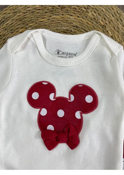 Puantiyeli Fiyonklu Bereli Alttan Çıtçıtlı Kız Bebek Takım fiyatları