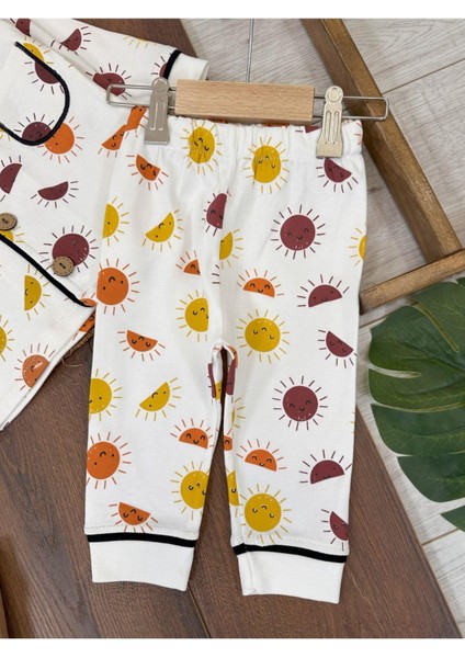 Ünisex Güneş Desenli Pijama Takımı fiyatları