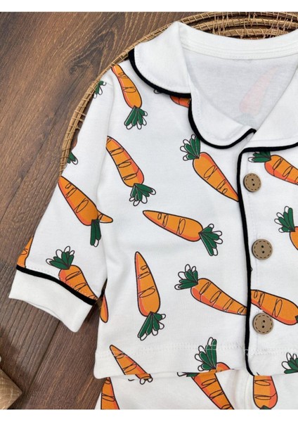 Havuç Desenli Pijama Takımı fiyatları