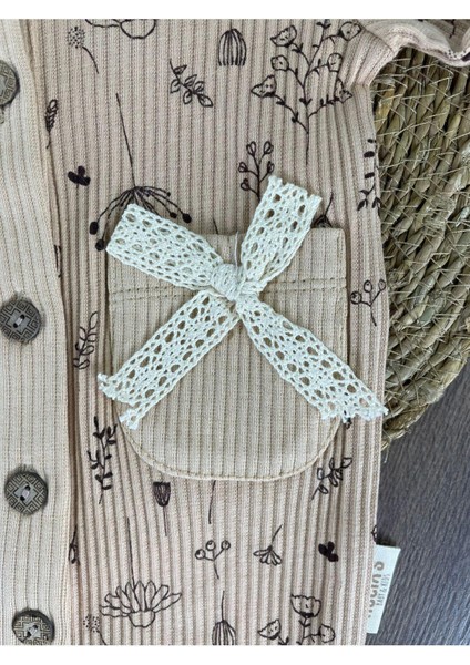 Dantelli Kaşkorse Bereli Güpürlü Çiçek Işlemeli Önden Düğmeli Kız Bebek Tulum fırsatları