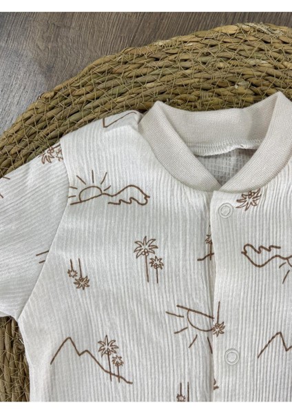 Yenidoğan Organik Pamuk 3lü Erkek Bebek Tulum Set fırsatları