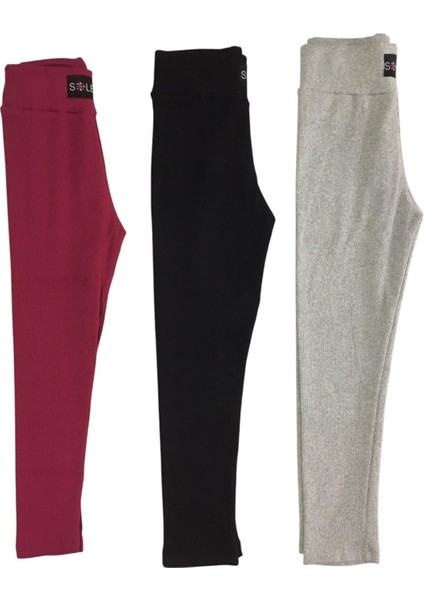 Kız Çocuk Lastikli Pamuklu Likralı Tayt fiyatları