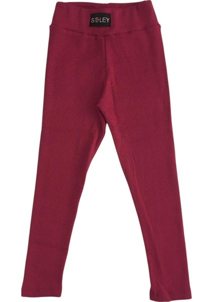 Kız Çocuk Lastikli Pamuklu Likralı Tayt