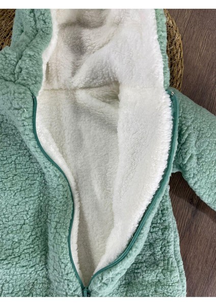 Çift Kat Wellsoft Kürklü Tavşan Kulak Unisex Kışlık Bebek Tulum modelleri