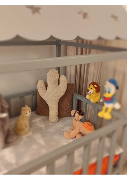 Pufftable Peluş Kaktüs Yastık Dekoratif Kırlent Iç Dolgulu Teddy Kumaş Büyük Boy modelleri