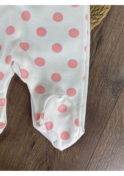 Meyve Işlemeli Puantiyeli Sırttan Çıtçıtlı Mevsimlik Kız Bebek Tulum modelleri