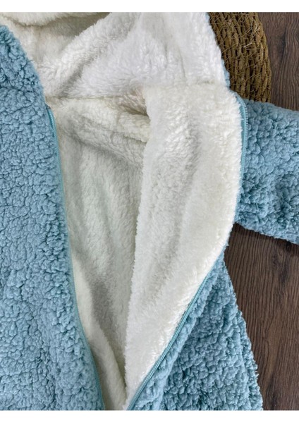 Çift Kat Wellsoft Kürklü Tavşan Kulak Unisex Kışlık Bebek Tulum modelleri