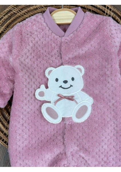 Peluş Ayıcık Nakışlı Patikli Çıtçıtlı Kışlık Erkek Bebek Tulum fiyatları