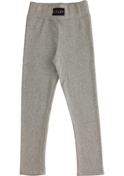 Kız Çocuk Lastikli Pamuklu Likralı Tayt