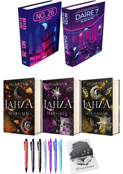 Lahza Mah ve Şer Har ve Kül Gece ve Şafak (Ciltli) ve No. 26 Daire 7 (Ciltli) Beyza Alkoç