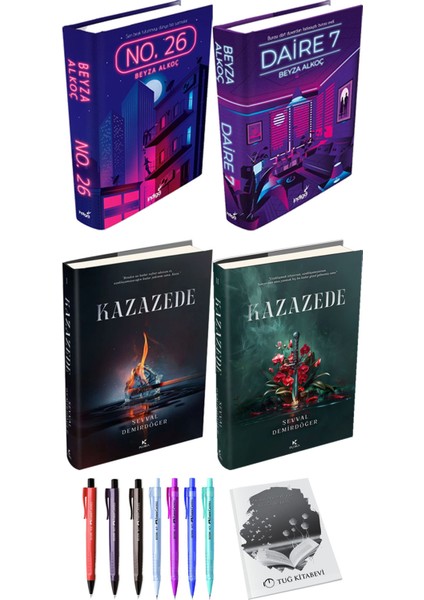 Kazazede 2li Set (Ciltli) ve No. 26 Daire 7 (Ciltli) Beyza Alkoç
