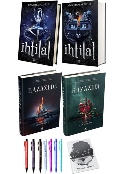 Kazazede 2li Set (Ciltli) ve Ihtilal 2li Set (Ciltli) Binnur Şafak Nigiz