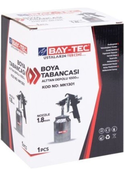 Boya Tabancası MK1301 1,8 mm Nozzle