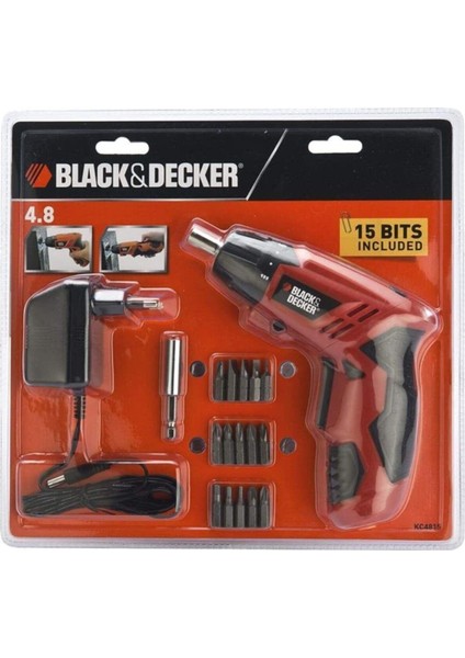 Black & Decker KC4815L/TR Lityum Akülü Vidalama 3.6 Volt