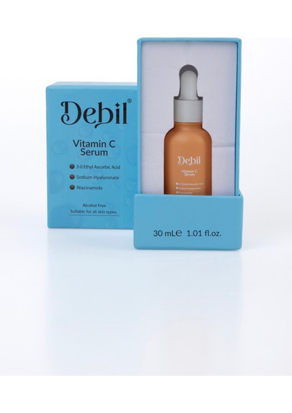 C Vitamini Serum | Aydınlatıcı Cilt Tonu Eşitleyici | Niacinamide | Tüm Cilt Tipleri