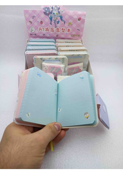 Sanrio Cinnamoroll Lüx Yumuşak Kılıflı Kapaklı Mini Renklı Sayfalı Notebook Ajanda Not Defter 1ADET