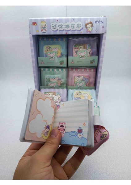 Sanrio Cinnamoroll Lüx Yumuşak Kılıflı Kapaklı Mini Renklı Sayfalı Notebook Ajanda Not Defter 1ADET