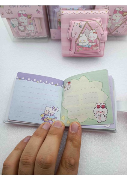 Sanrio Cinnamoroll Lüx Yumuşak Kılıflı Kapaklı Mini Renklı Sayfalı Notebook Ajanda Not Defter 1ADET