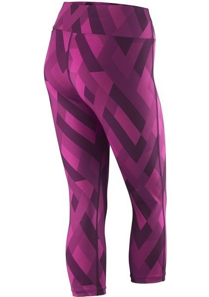 Printed Mor Kadın Tenis Taytı WRA761703