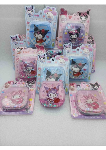 Sanrio Kuromi Içi Sulu Kılıflı Mini Notebook Not Defteri Ajanda Sevimli Hediyelik Defterler 1ADET