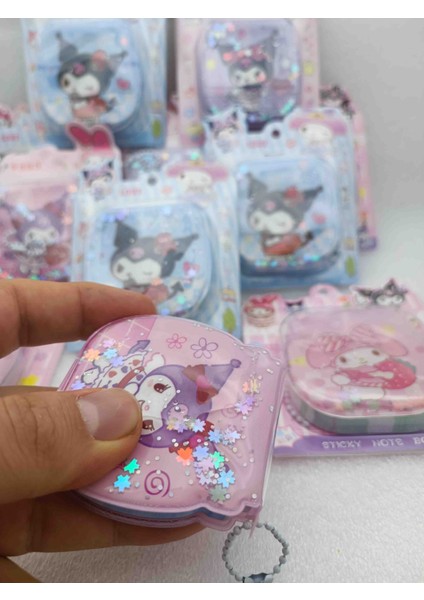 Sanrio Kuromi Içi Sulu Kılıflı Mini Notebook Not Defteri Ajanda Sevimli Hediyelik Defterler 1ADET