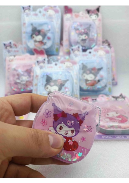 Sanrio Kuromi Içi Sulu Kılıflı Mini Notebook Not Defteri Ajanda Sevimli Hediyelik Defterler 1ADET