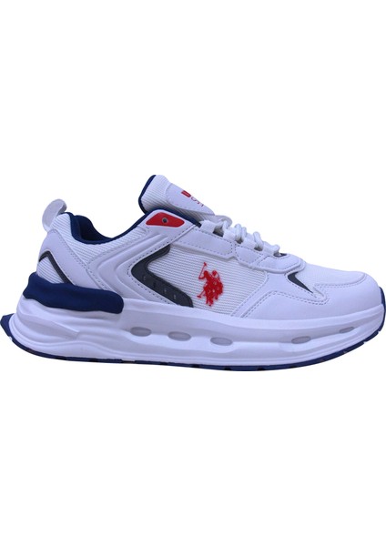 Beyaz Lacivert Kırmızı Bağcıklı Sneakers Spor Ayakkabı fiyatları