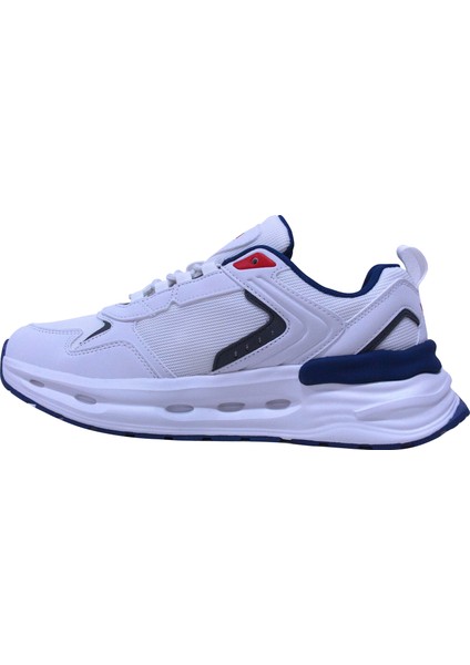 Beyaz Lacivert Kırmızı Bağcıklı Sneakers Spor Ayakkabı modelleri
