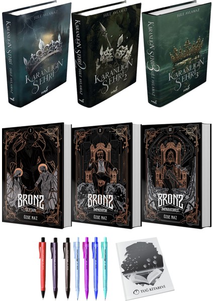 Bronz 3lü Set (Ciltli) ve Karanlığın Şehri 3lü Set (Ciltli) Şule Avlamaz