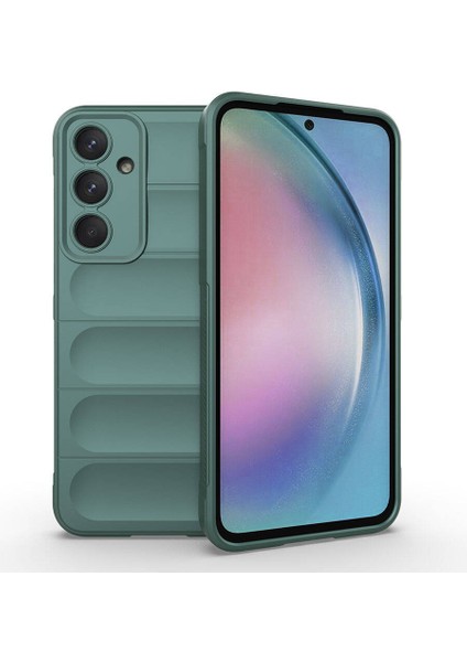 Galaxy A55 Kılıf Esnek Tpu Oyuklu Arka Yüzey Tasarımlı Etnik Silikon Kapak