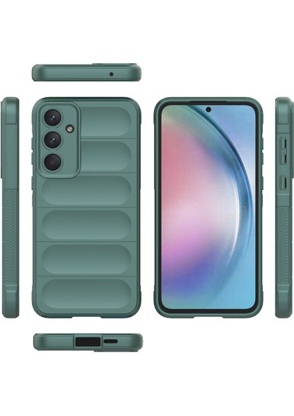 Galaxy A55 Kılıf Esnek Tpu Oyuklu Arka Yüzey Tasarımlı Etnik Silikon Kapak