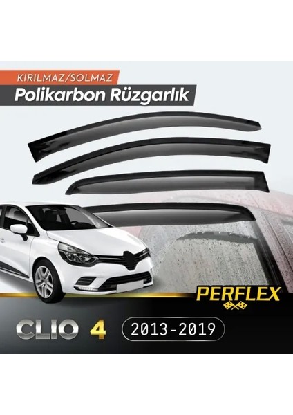 Perflex Polikarbon Kırılmaz Rüzgarlık V2 Mugen Renault Clio 4 2013-2019