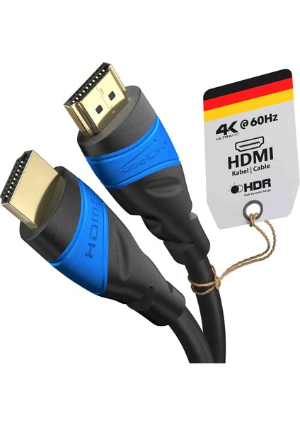 Kabeldırekt 4k HDMI Kablo 5 Metre - 4K 60Hz HDMI 2.0