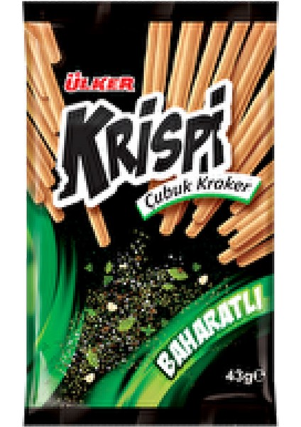 Krispi Baharatlı Çubuk Kraker (43 gr x 15 Adet)